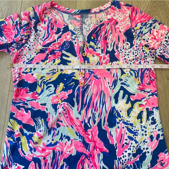 Lilly Pulitzer Banyan Dress Sunken Treasure Pima Cotton Size S - Picture 9 of 12